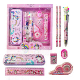Unicorn Stationery Set For Kids-Kawaii Stationery Set|Stationery Box With 10 Color Unicorn Pen|Kawaii Pencils|Unicorn Pencil Box|Eraser|Sharpener And Correction Tape